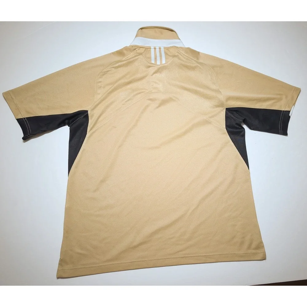 Vintage ADIDAS UCF Knights Polo Shirt Gold Men's Large L